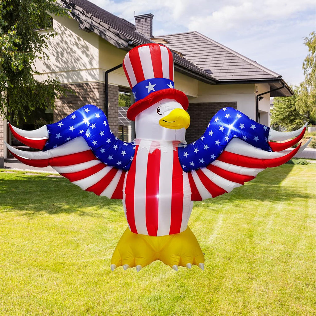 7.2FT Inflatable American Bald Eagle with LEDs E416692