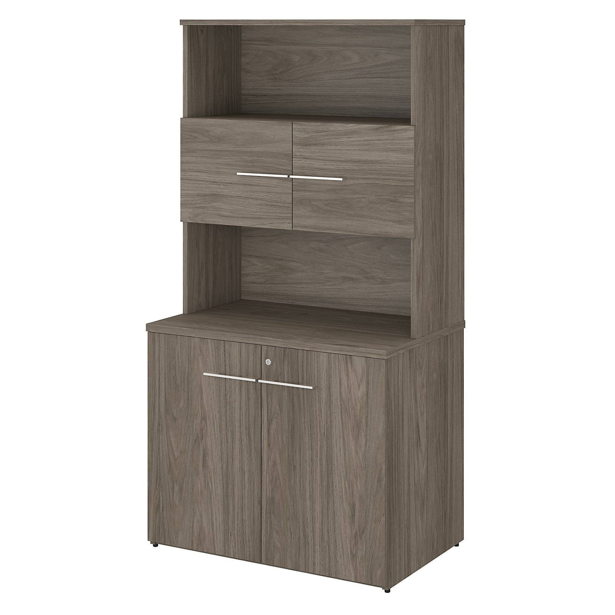36W Tall Storage Cabinet with Doors and Shelves F60699