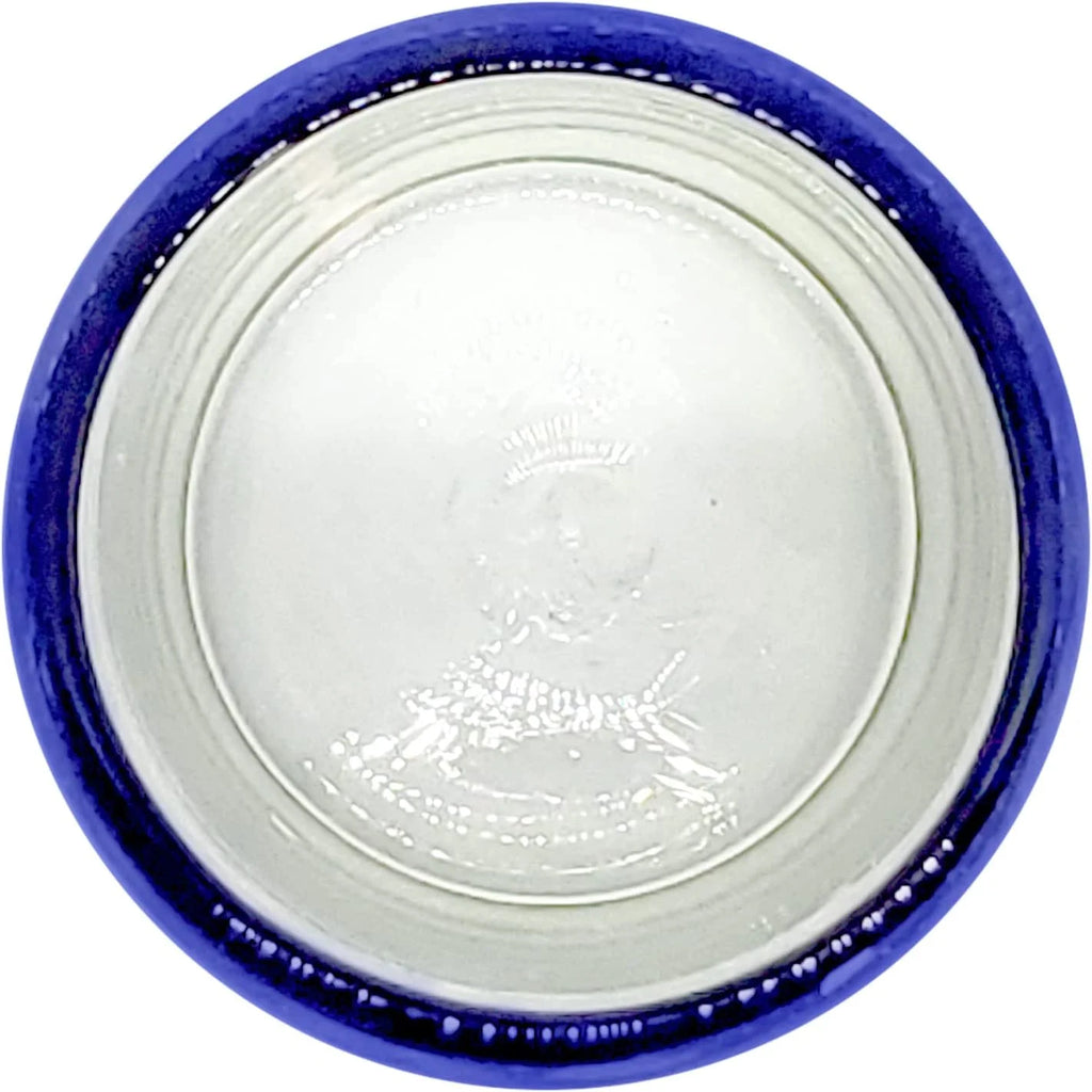 Cobalt Blue Rim 8 oz Recycled Glass Glasses (set of 6) H9753