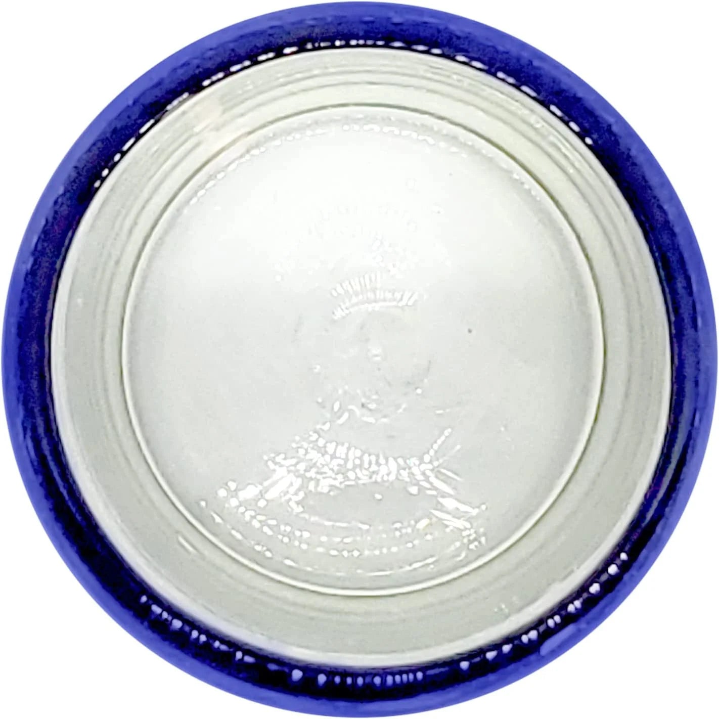 Cobalt Blue Rim 8 oz Recycled Glass Glasses (set of 6) H9753