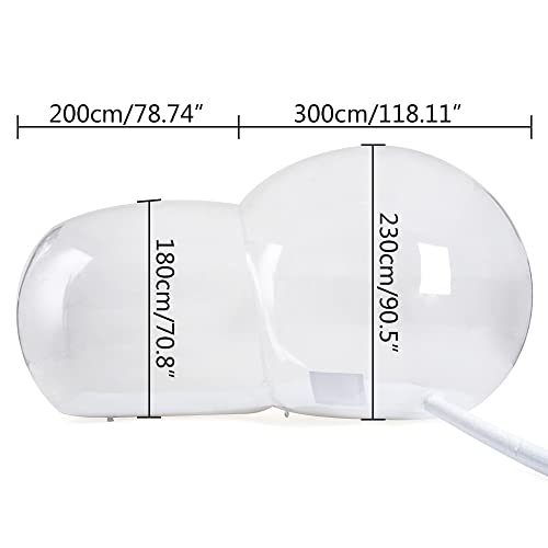 6.6ft Inflatable Clear Dome Bubble Tent with Air Blower E5182