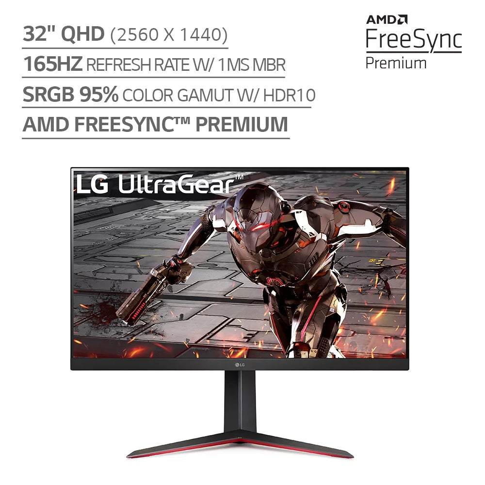 32 QHD Gaming Monitor 165Hz 1ms Black X41218