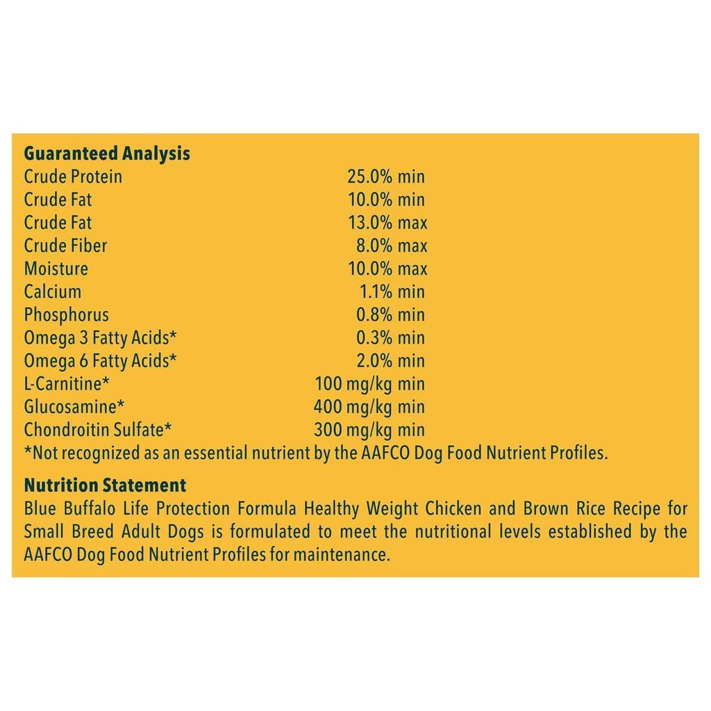 Small Breed Healthy Weight Adult Dry Dog Food L4095