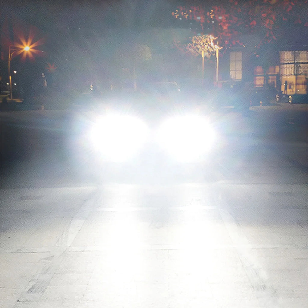 6000K White LED Headlight Bulbs High/Low Beam 2pc V544