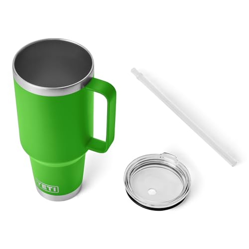 35 oz Vacuum Insulated Stainless Steel Tumbler with Handle and Straw Lid R772