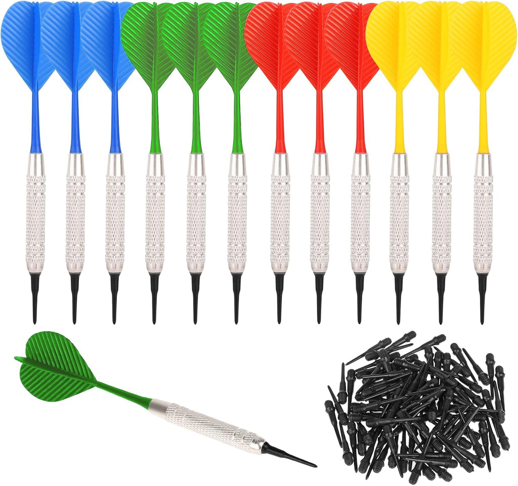 12 Pcs Dart with Plastic Soft Tip Points D116623