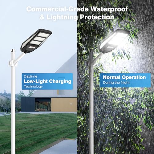 2400W Solar Street Lights Outdoor Waterproof 7000K LED B14709