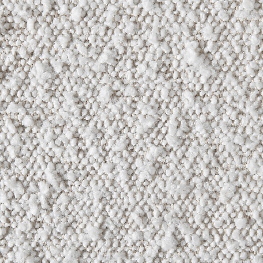Full Rich Cream Boucle Fabric Solid Wood Wing Back Bed J85798