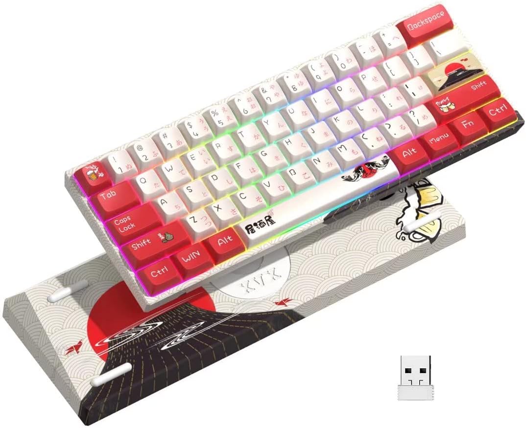 60% Wireless Mechanical Keyboard with RGB Backlit I787