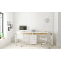 White Desk and Filing Cabinet Set Q3268