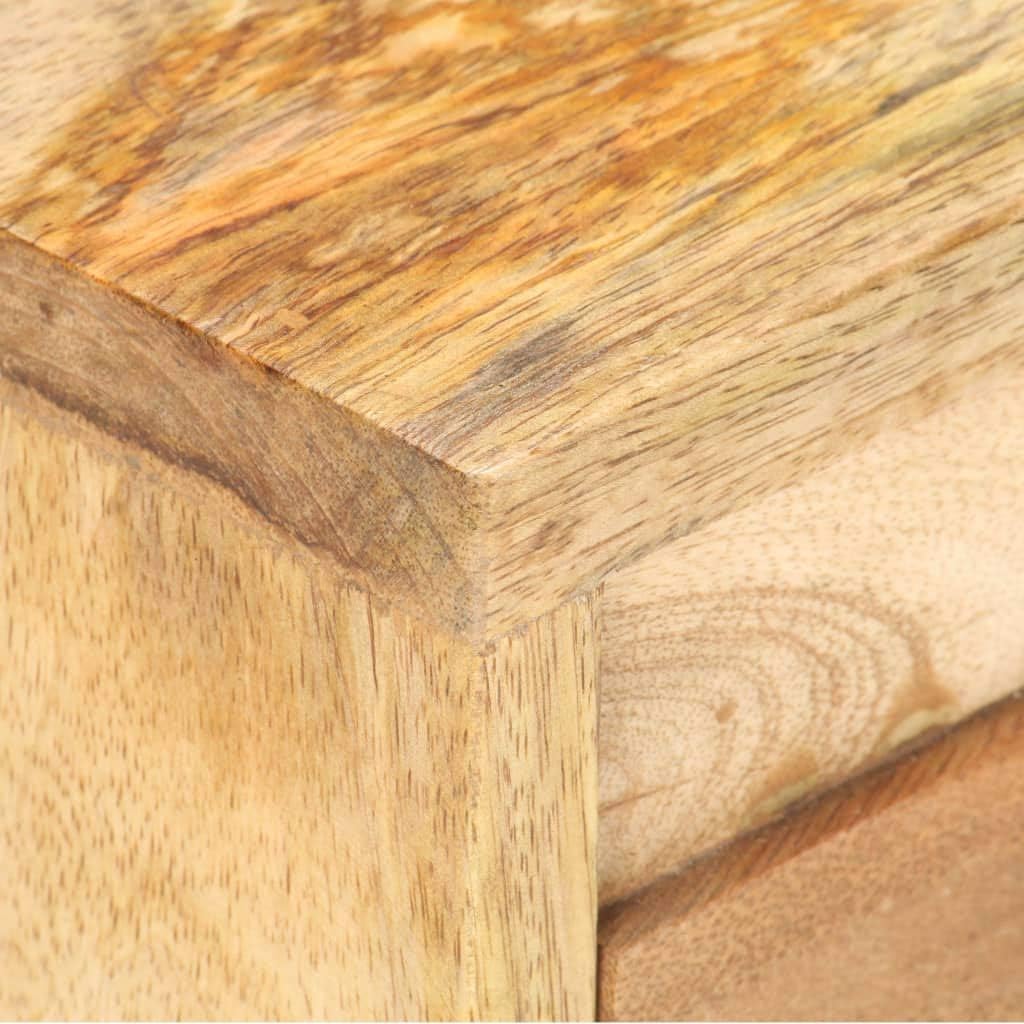 Solid Mango Wood Bedside Cabinet L7775