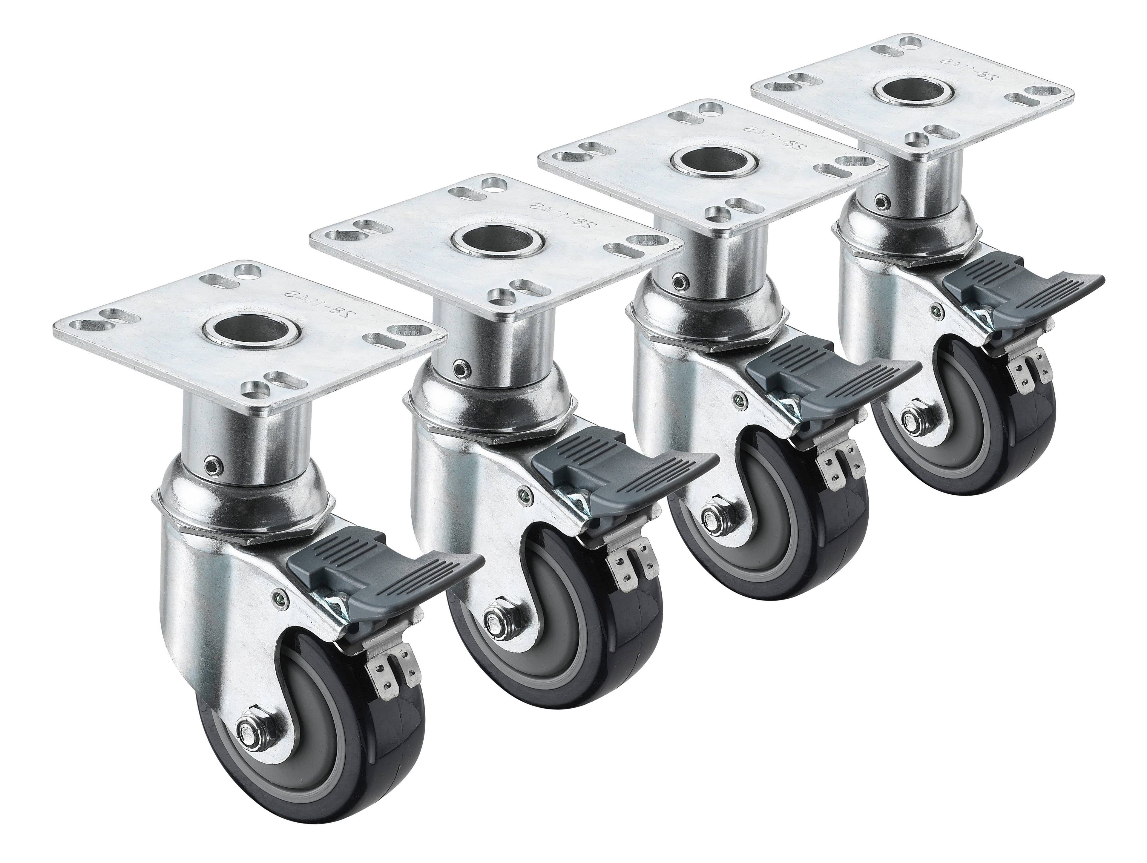 Heavy Duty Adjustable Height Plate Caster P296193