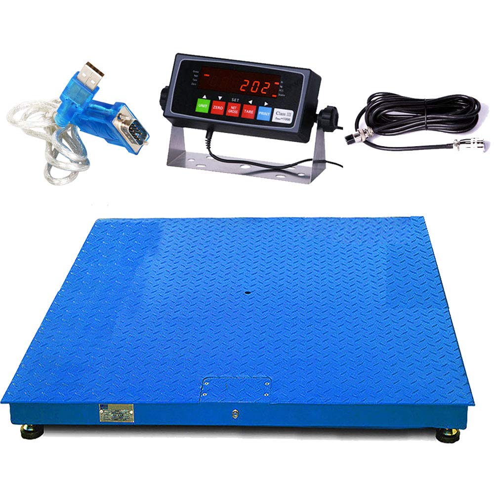 Steel Floor Scale Pallet Scale with Digital Indicator (48”x48”) F115