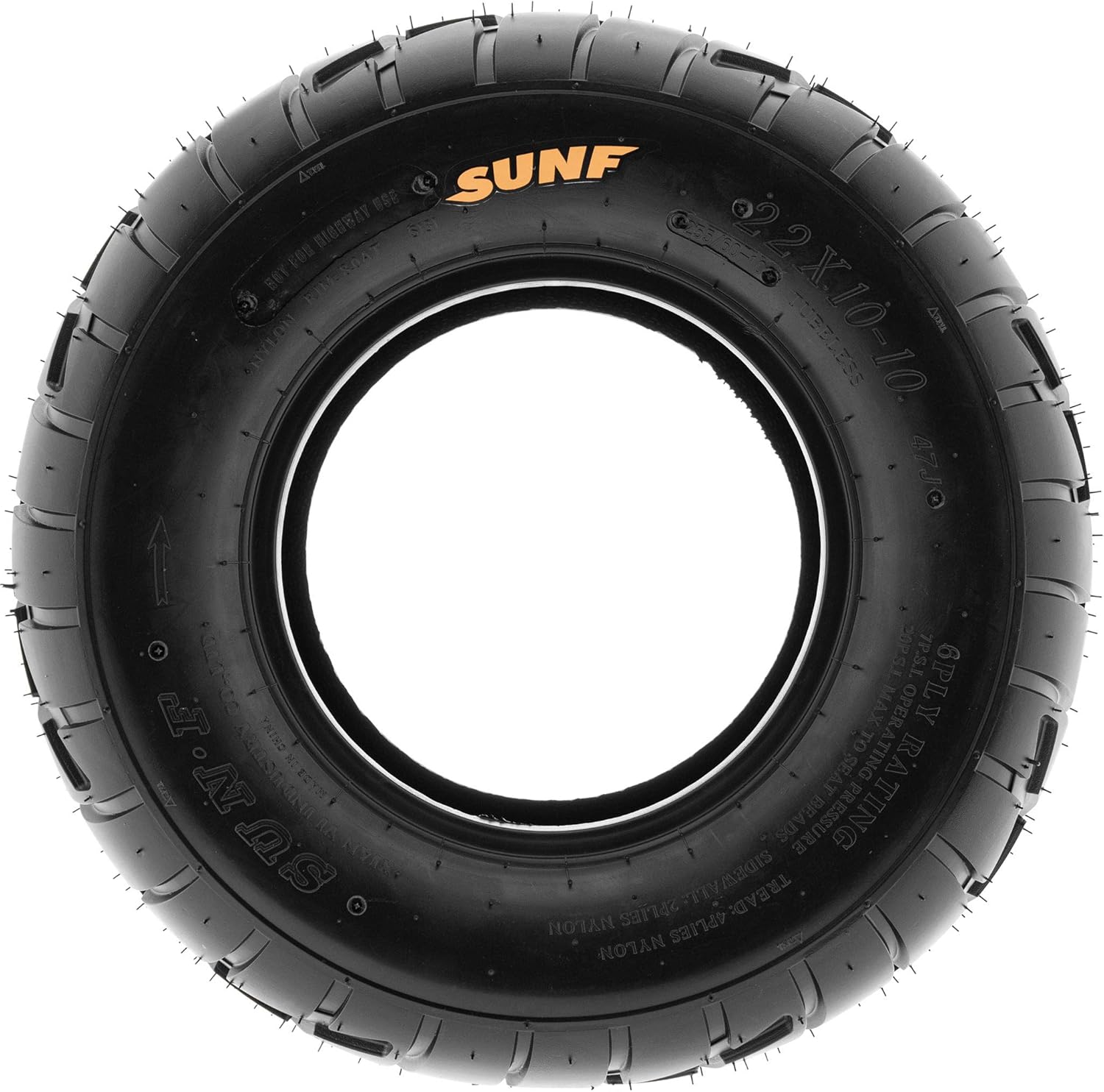 Set of 4 ATV UTV Flat Track Tires 20x7-8 Front & 18x9.5-8 Rear, 6 PR, Tubeless Y775