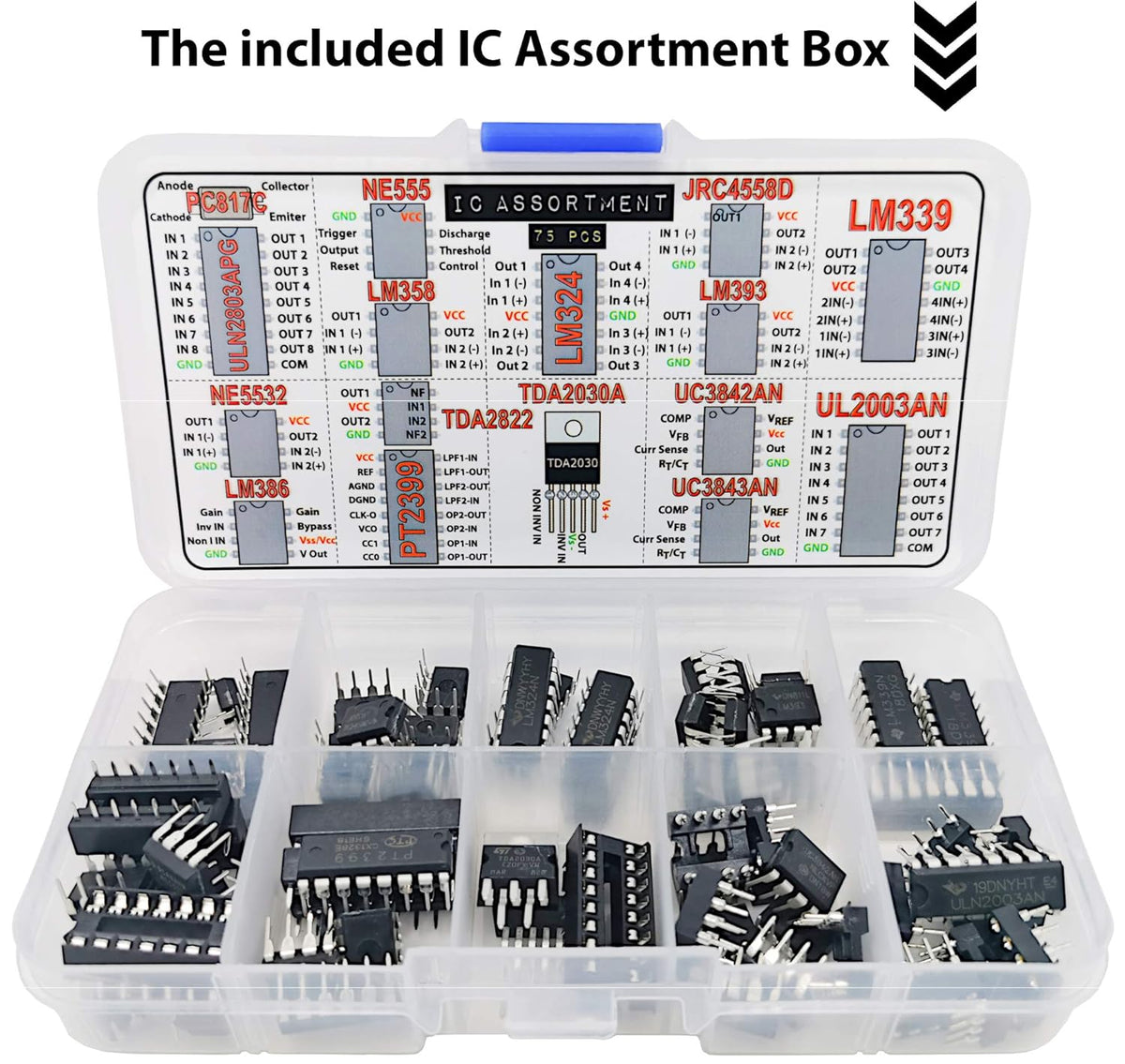 2000 pcs Electronics Components Assortment Kit Q28792