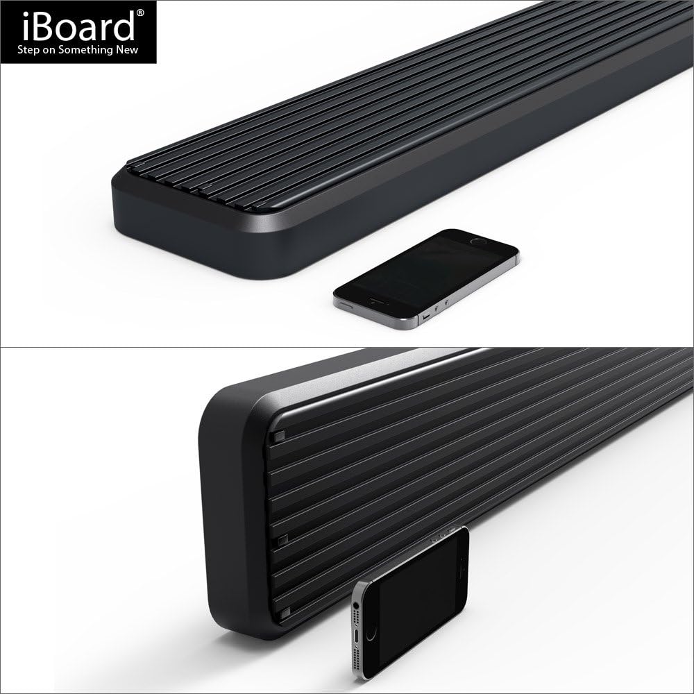 6in Black Running Boards P538