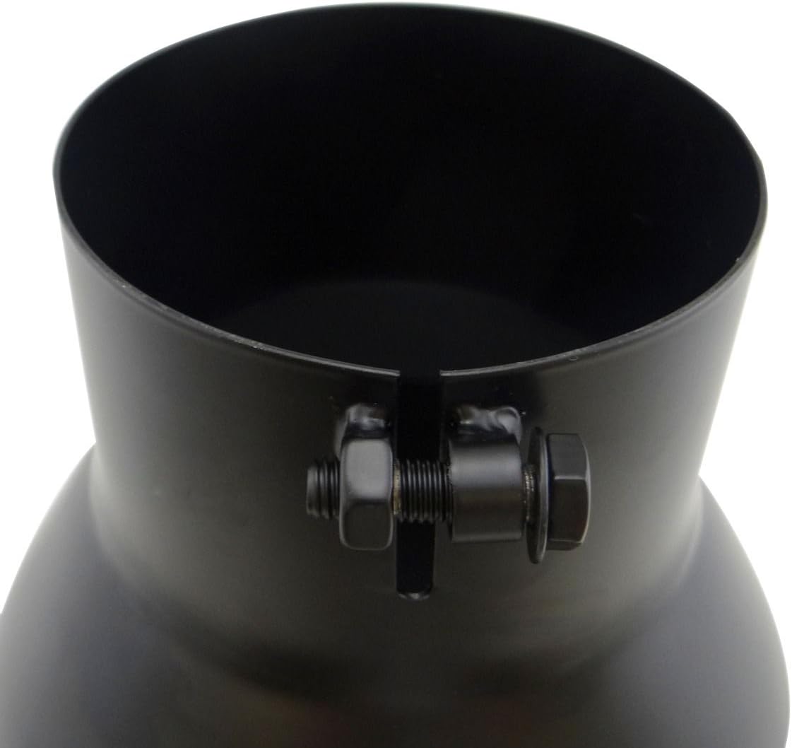 Black Stainless Steel Slant Cut Exhaust Tip Pack of 2 I699