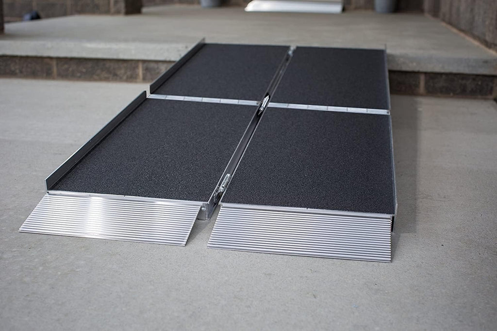 Suitcase Trifold Portable Ramp with Slip-Resistant Surface, 8 Foot X27184
