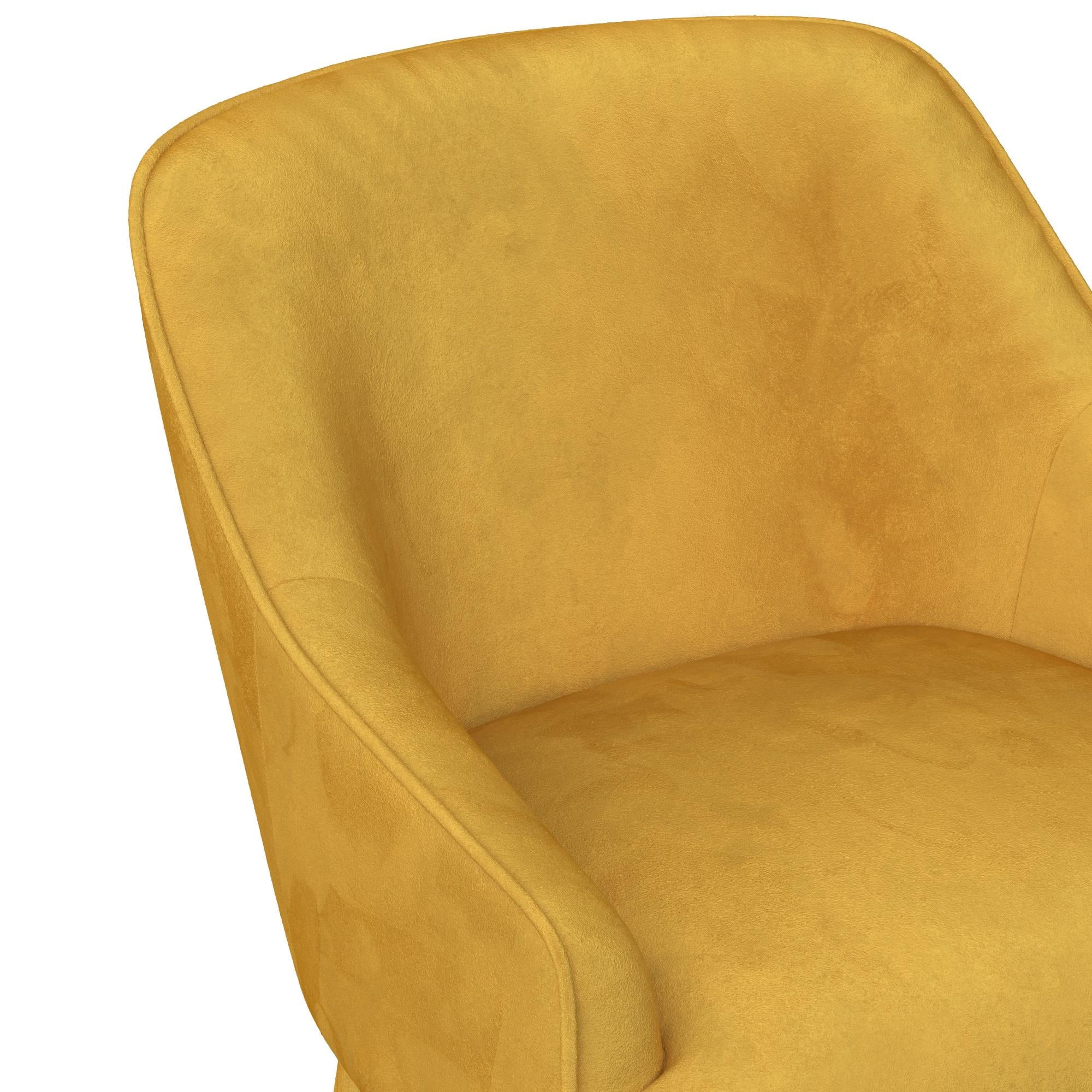 Mustard Velvet Upholstered Accent Chair X940