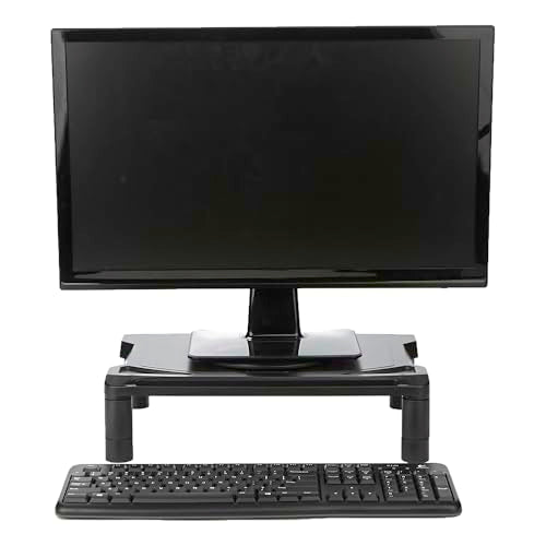 Black Height Adjustable Monitor Stand H3874