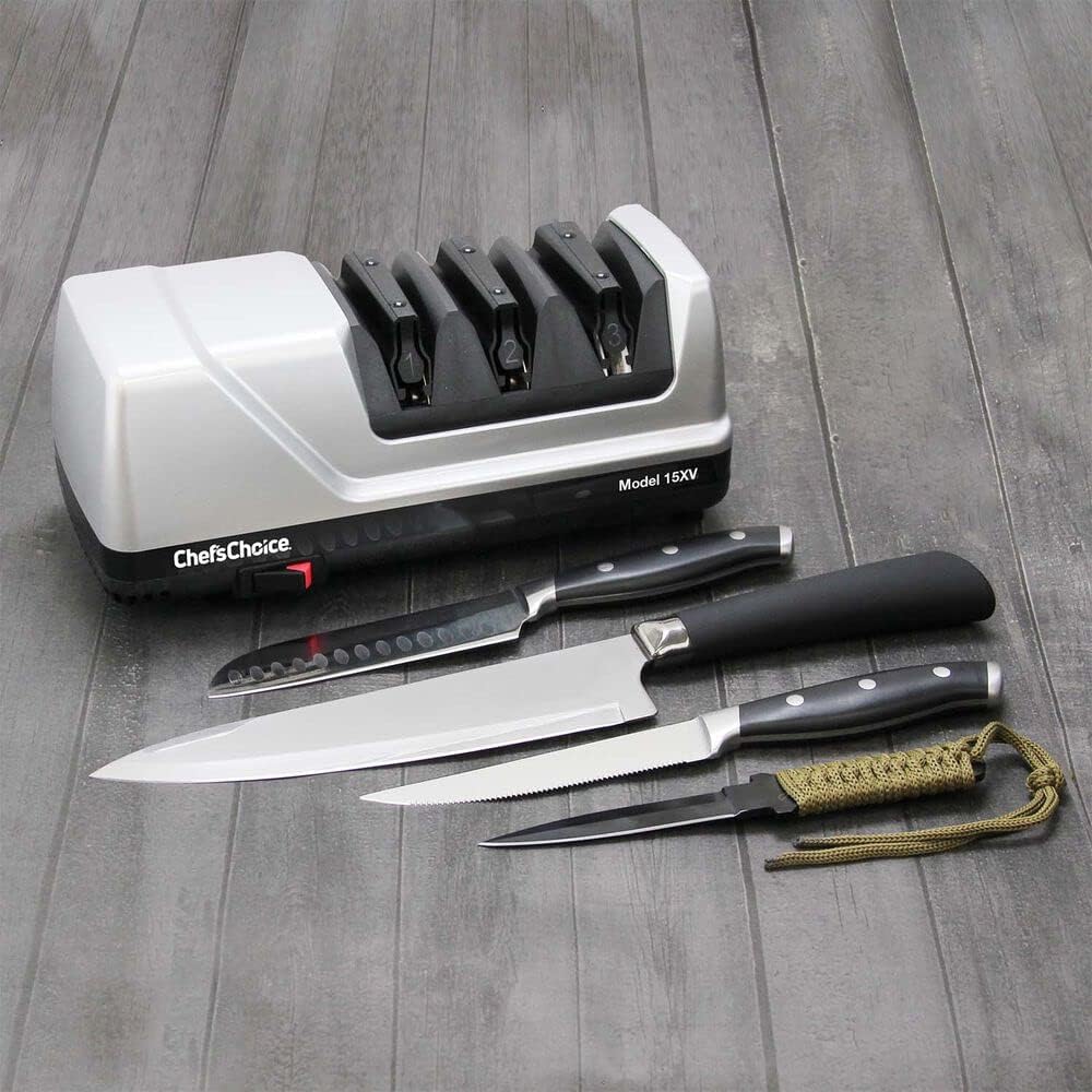 Gray Electric Knife Sharpener with Diamond Abrasives G12691