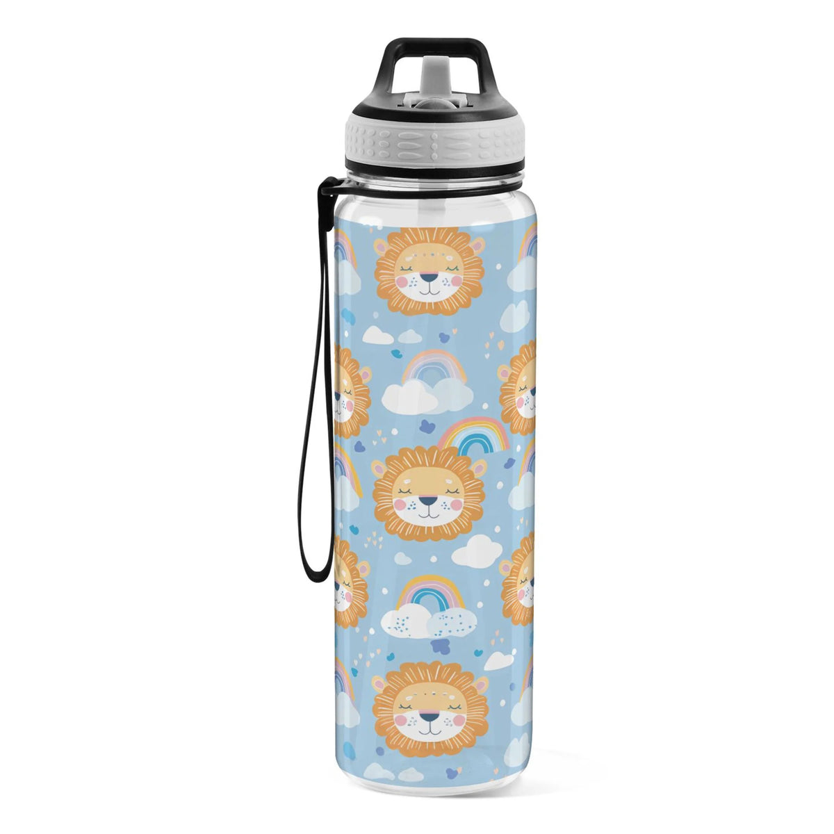 32oz Clear Triton Sports Water Bottle with Straw Q89888