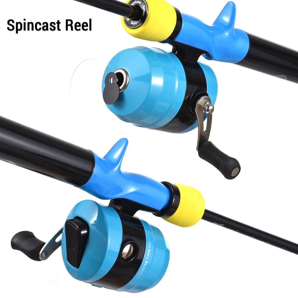 Fishing Rod and Reel Combo Set with Tackle Box for Kids U31657
