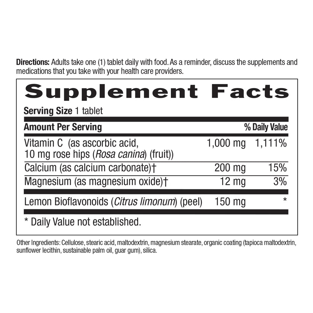 1,000 mg Vitamin C Tablets N129