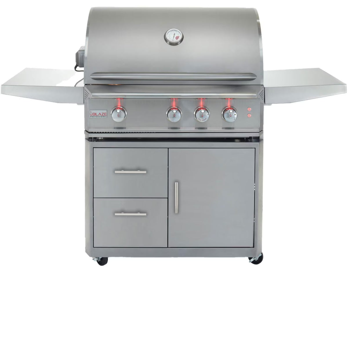 34-Inch 3-Burner Propane Grill with Rear Infrared Burner H1372