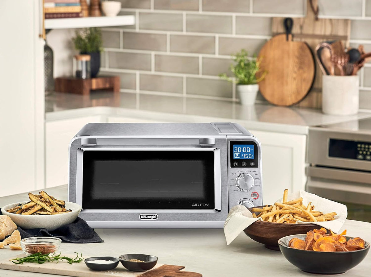 Stainless Steel 9-in-1 Digital Air Fry Convection Toaster Oven with Cooking Accessories M30336
