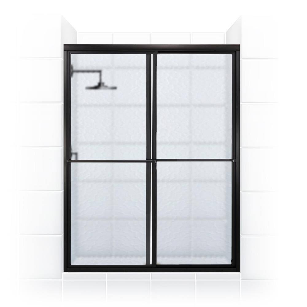 Framed Sliding Shower Door Oil Rubbed Bronze Q13388
