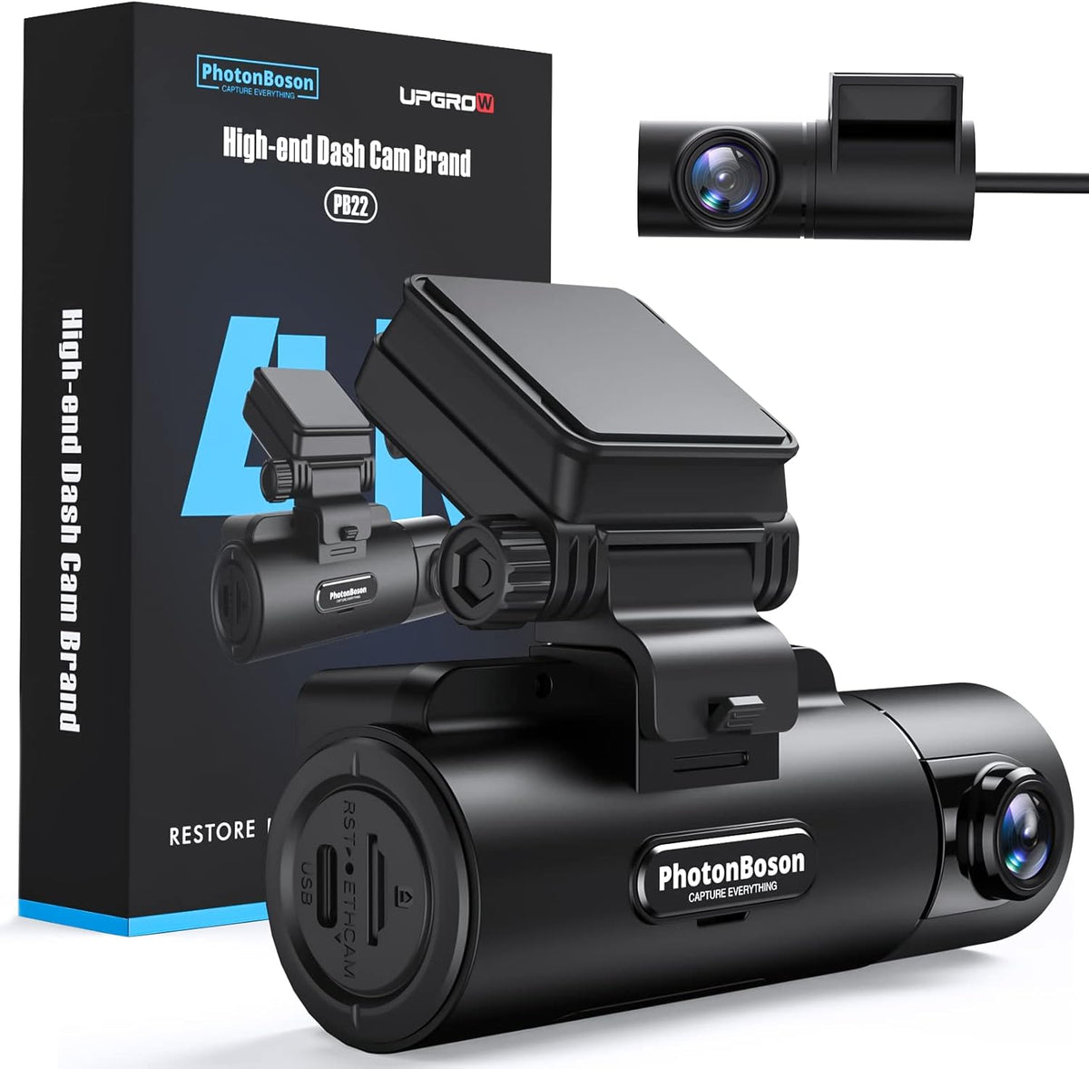 Dual Dash Camera with Front 4K Camera and Rear 2K Camera K2119