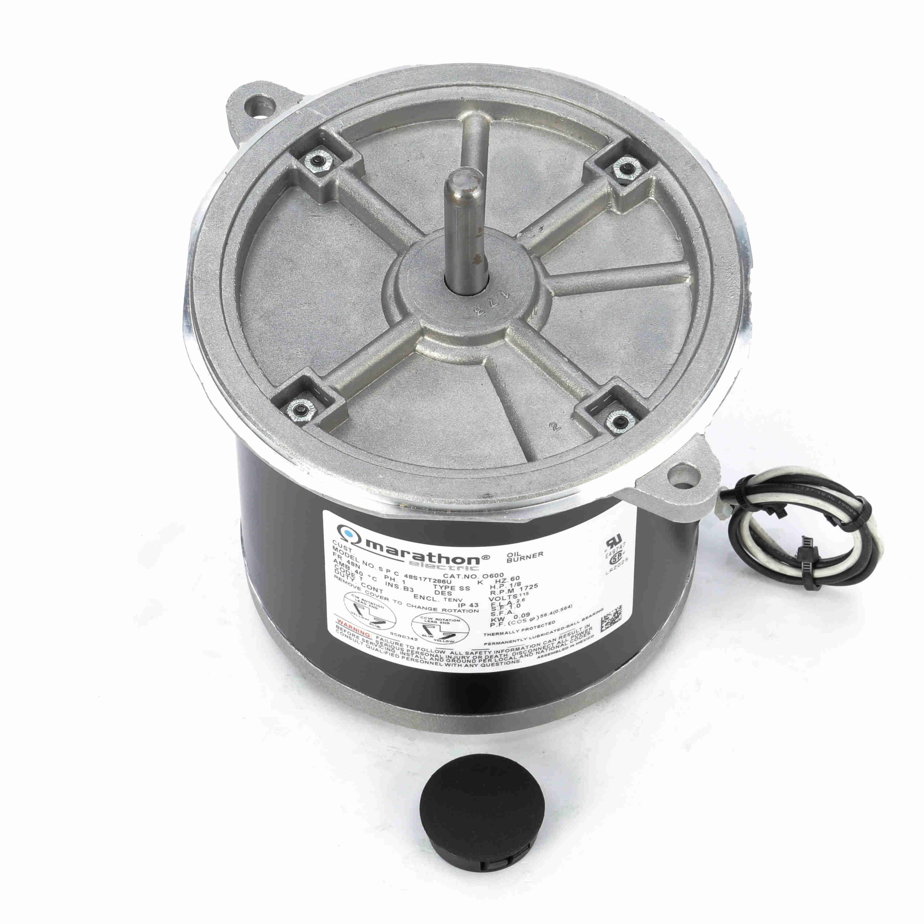 1/8 HP 1725 RPM 115 Volts Oil Burner Motor E464