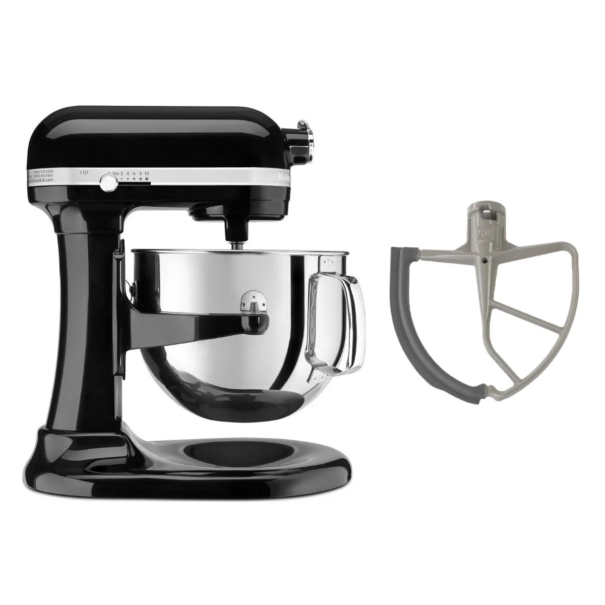 Onyx Black 7-Quart Bowl-Lift Stand Mixer with Flex Edge Beater N794662