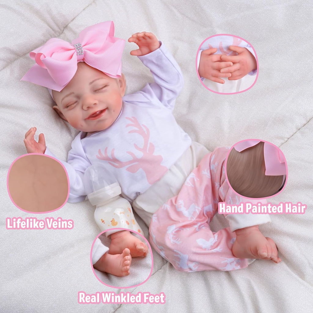 20-Inch Soft Cloth Reborn Baby Doll M2193