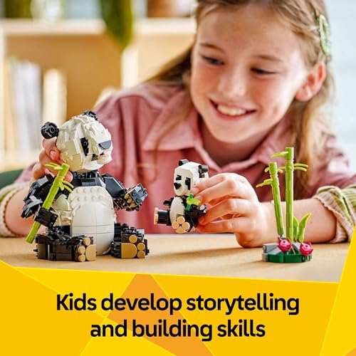 LEGO Creator 3 in 1 Wild Animals Panda Family Building Toy, Ages 8+ F319185