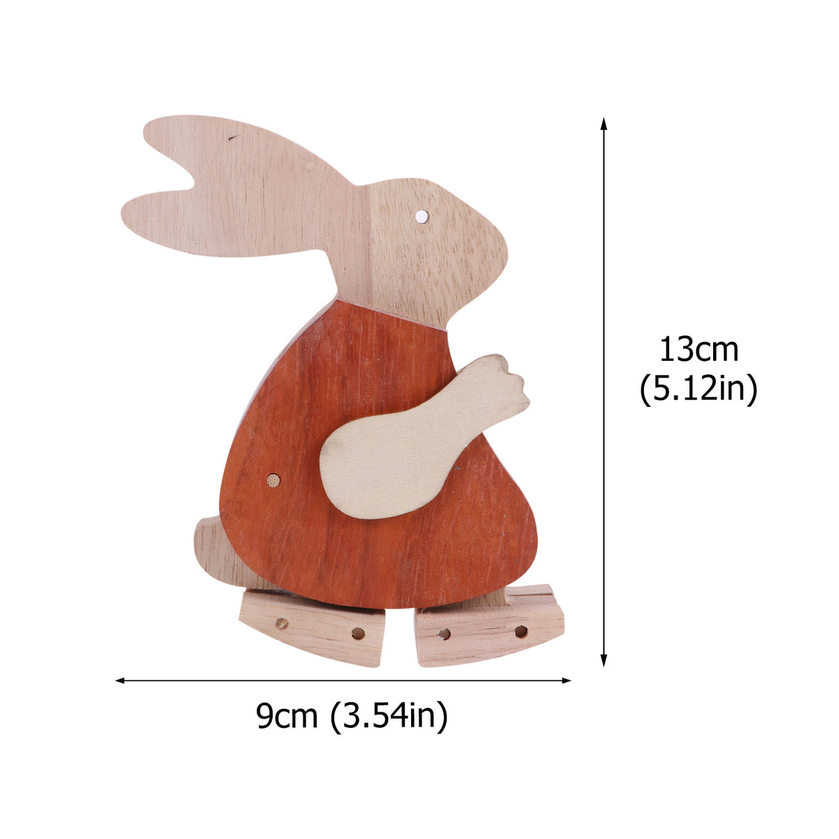 Red Rabbit Wooden Crafts Toys Playset H8247