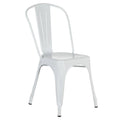 White Metal Tolix-Style Side Chair A168784