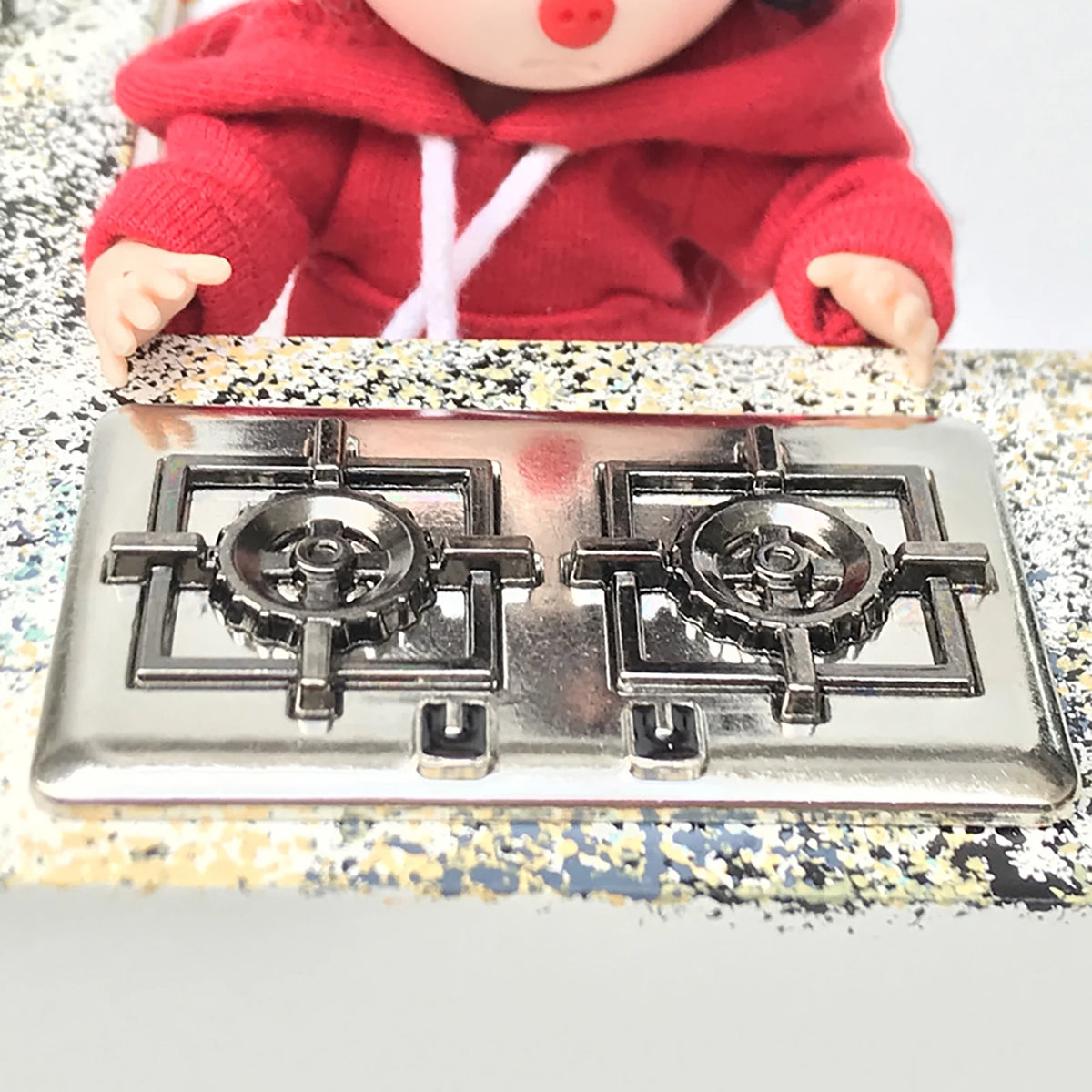 Metal Miniature Dollhouse Gas Stove N383048