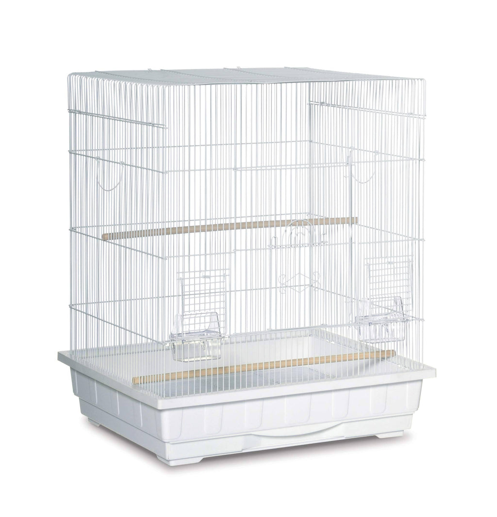 White Square Roof Parakeet Cage C89134