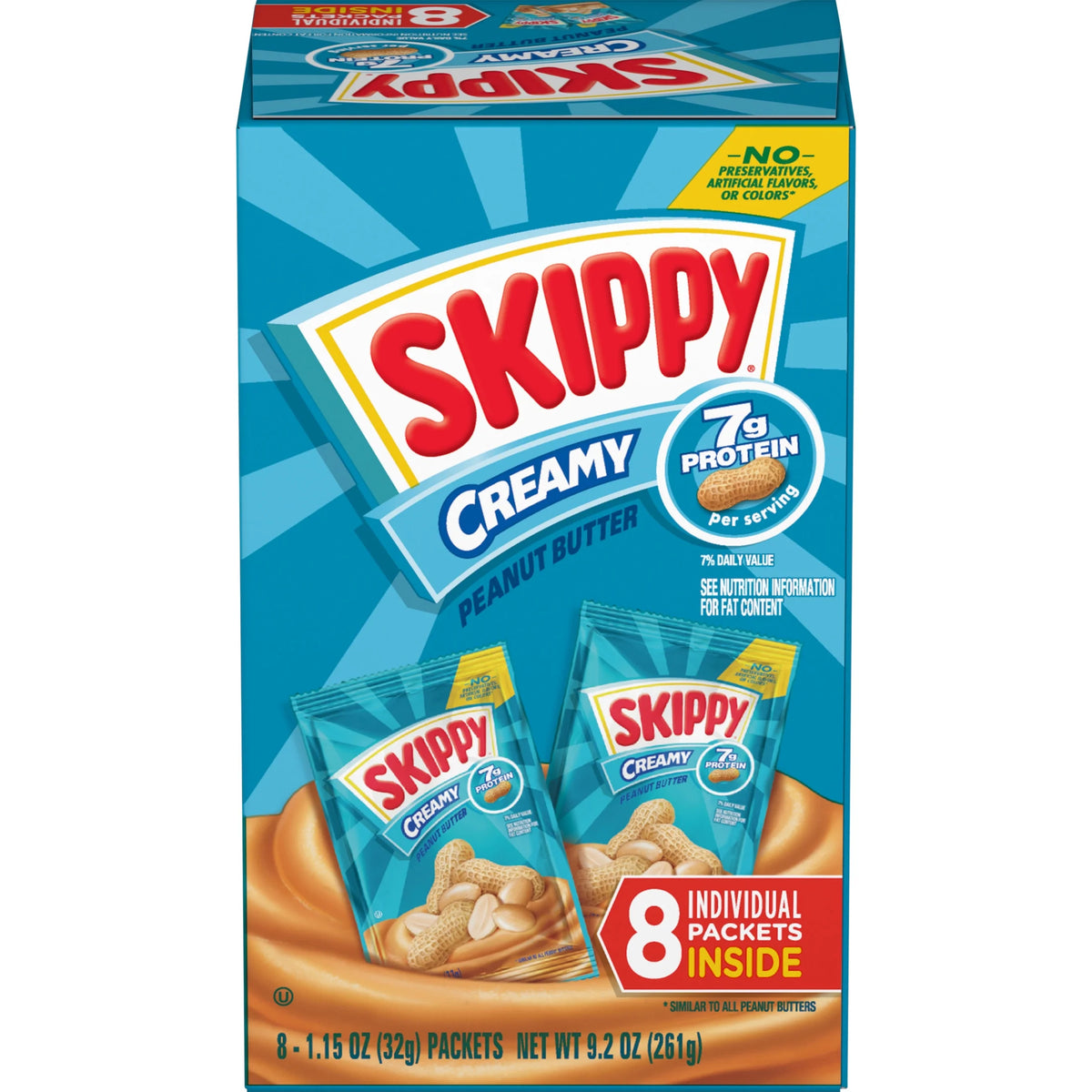 1.15 oz Creamy Peanut Butter Squeeze Packs (64 Pouches) G1607