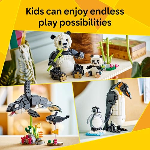 LEGO Creator 3 in 1 Wild Animals Panda Family Building Toy, Ages 8+ F319185