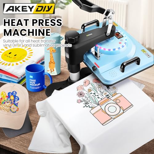 15"x12" 8 in 1 Swing Away Heat Press Machine S2011