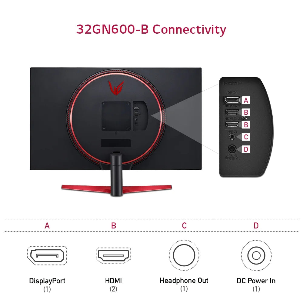32 QHD Gaming Monitor 165Hz 1ms Black X41218