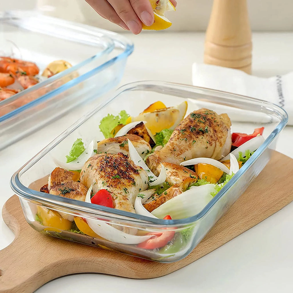 8 Piece Rectangular Glass Baking Dish Set F94866