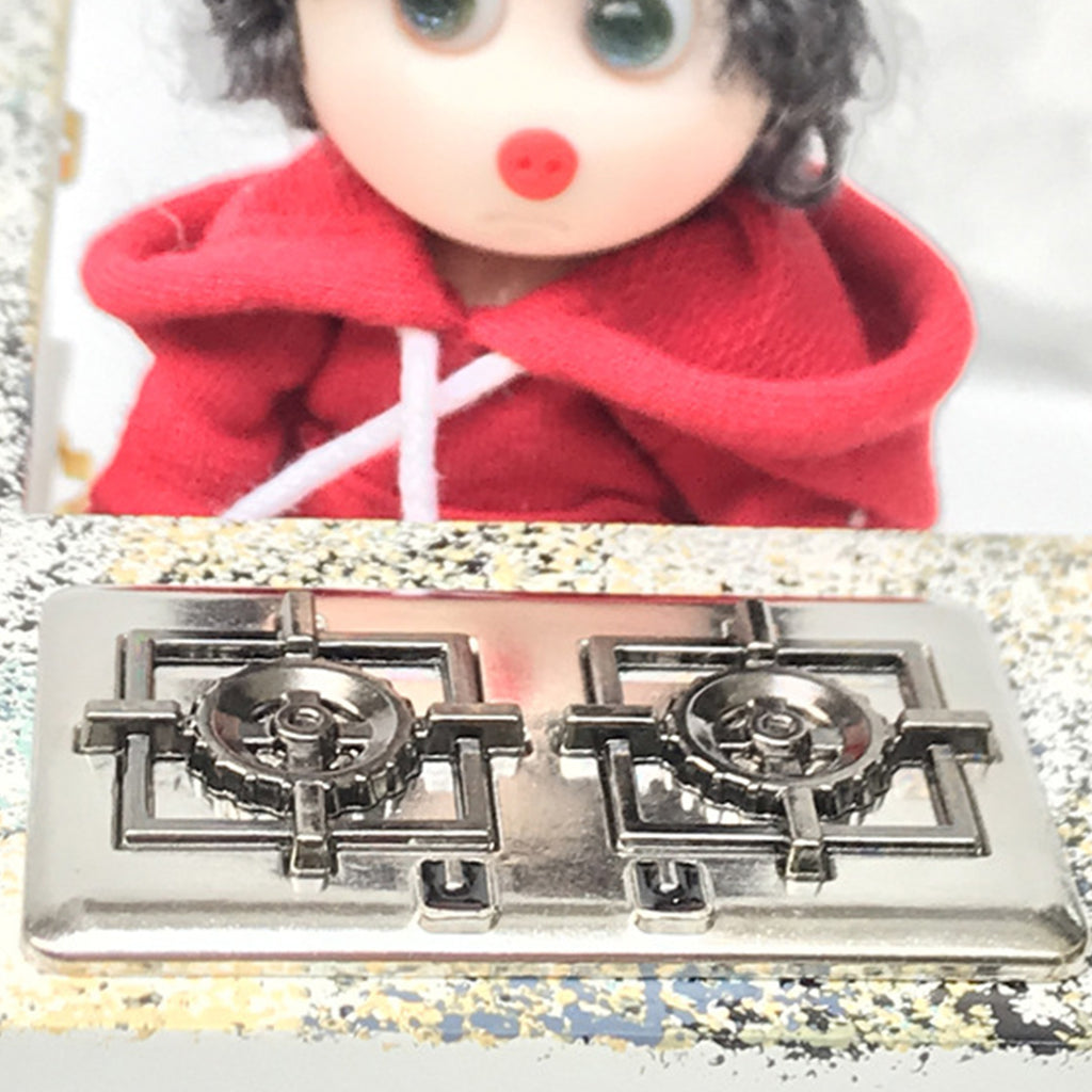 Metal Miniature Dollhouse Gas Stove N383048