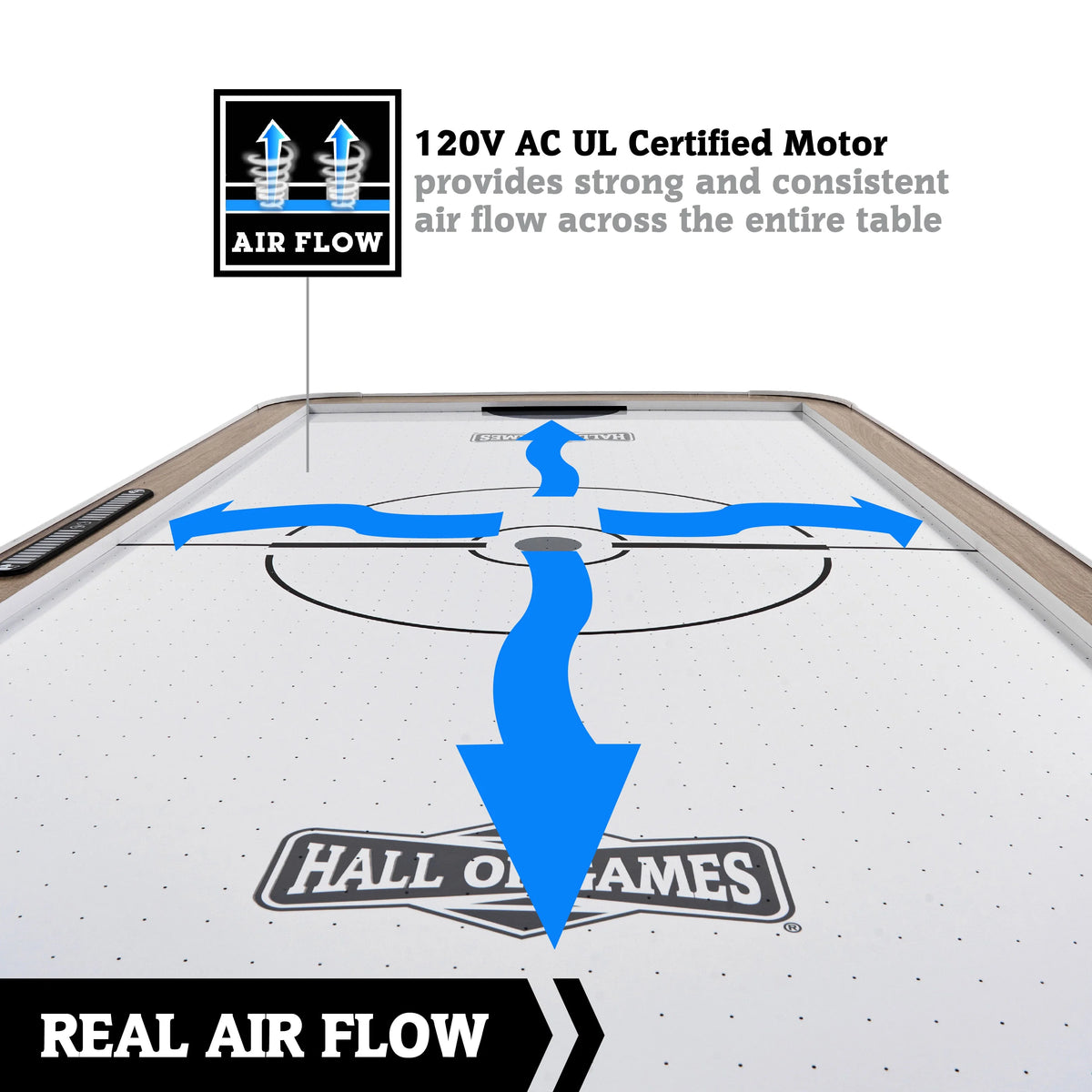 72 inch Air Powered Hockey Table with Table Tennis Top Q5121