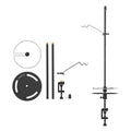 Lightweight Aluminum Alloy Camping Lamp Pole, Collapsible Adjustable Lantern Hanger H901