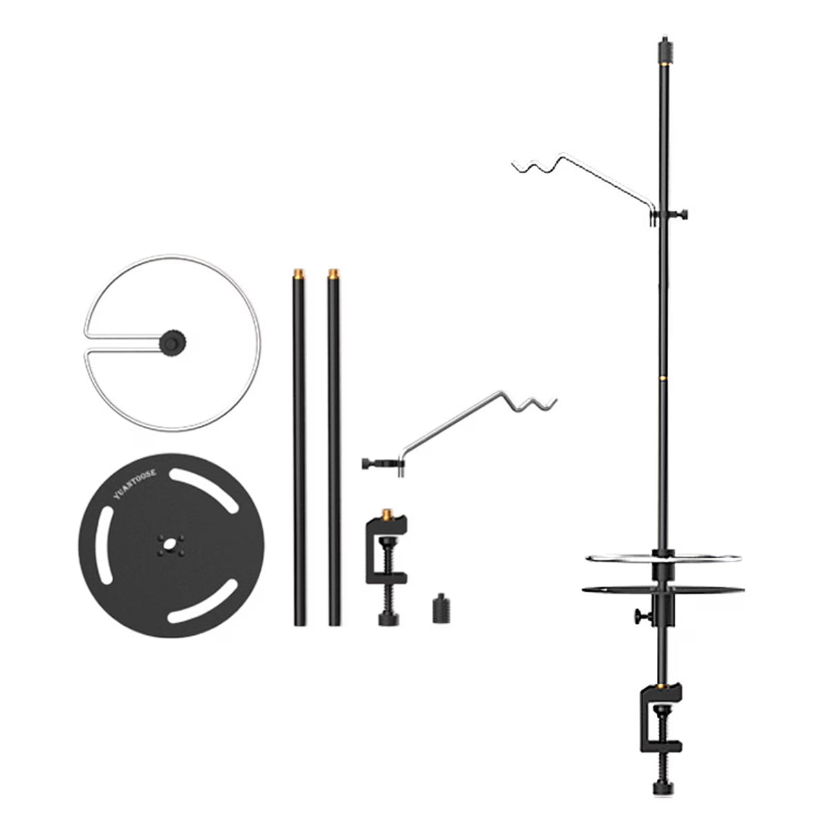 Lightweight Aluminum Alloy Camping Lamp Pole, Collapsible Adjustable Lantern Hanger H901