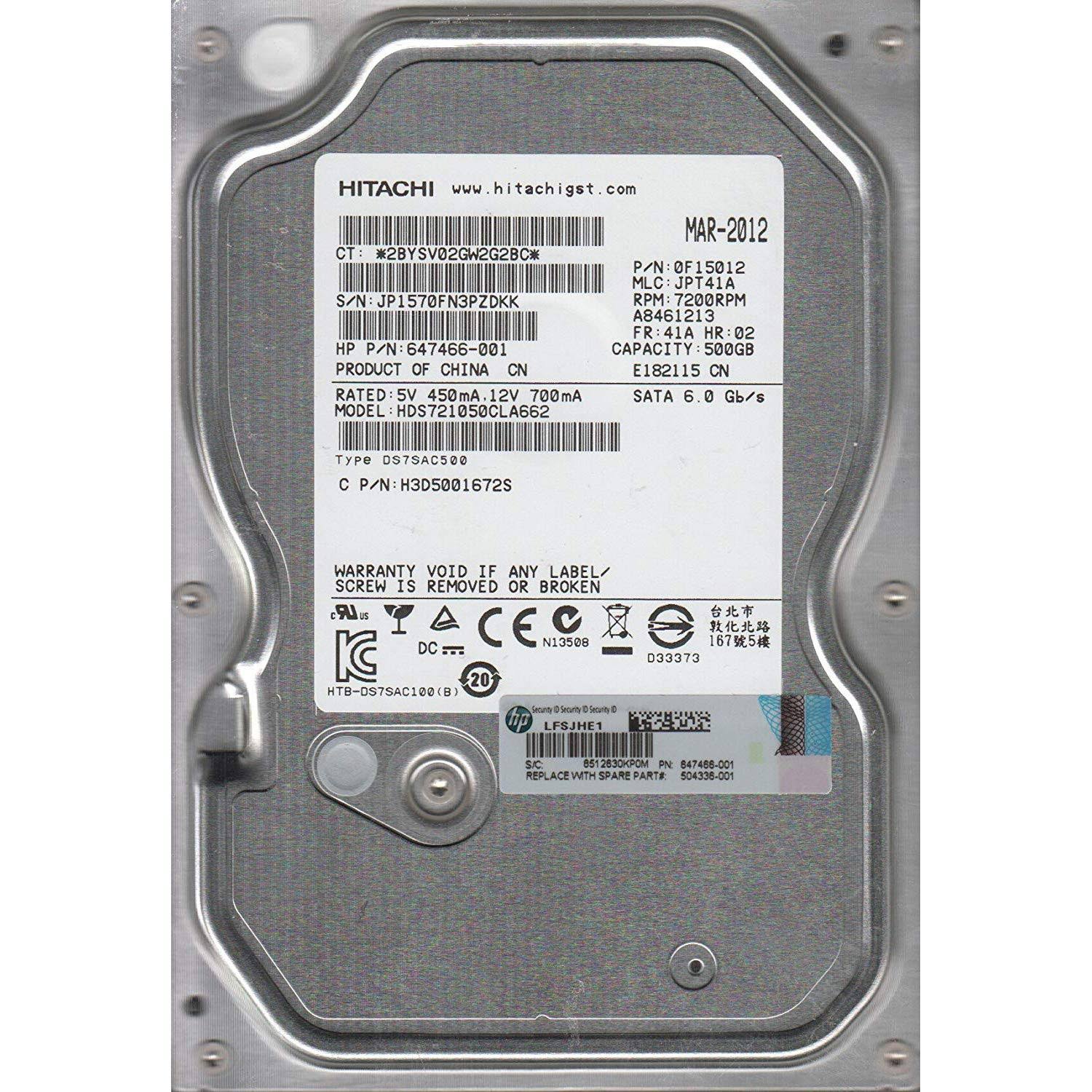 500GB 3.5-in SATA 7200RPM HDD L610729